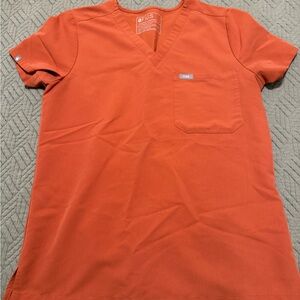 Figs women’s scrub set in terracotta